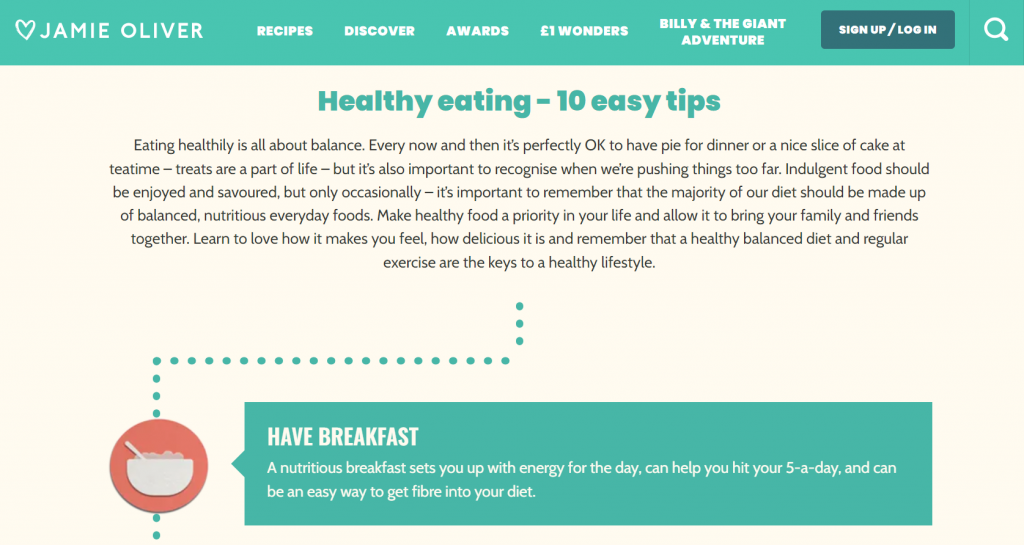 tips for healthy eating